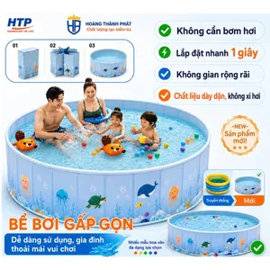 Bể Bơi Gấp Gọn, Không Cần Bơm Hơi, Gấp Gọn Mở Nhanh, Chắc Chắn Tiện Lợi Cho Gia Đình