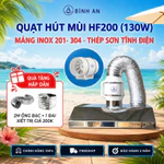 [COMBO HOT] Máy hút mùi bếp HF200-130W - Máng inox 201/ 304/Théo sơn tĩnh điện- Hút mùi,hút khói, phù hợp với gia đình. — ảnh 1
