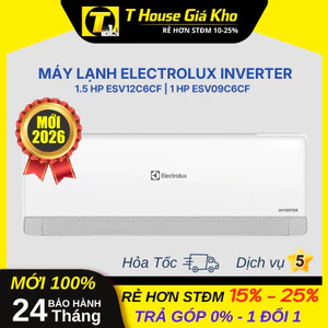 Máy Lạnh Electrolux Inverter 2026 1.5HP ESV12C6CF | 1 HP ESV09C6CF BH 24 Tháng