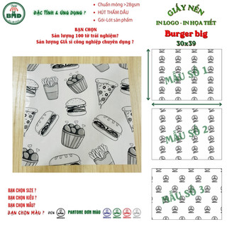 Giấy Nến 28gsm In Logo Theo Yêu Cầu|In Pantone-Trắng-Nhũ | Giấy Lót Bánh, Gói Quà, Gói Thời Trang