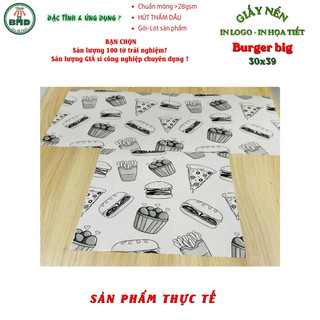 Giấy Nến 28gsm In Logo Theo Yêu Cầu|In Pantone-Trắng-Nhũ | Giấy Lót Bánh, Gói Quà, Gói Thời Trang