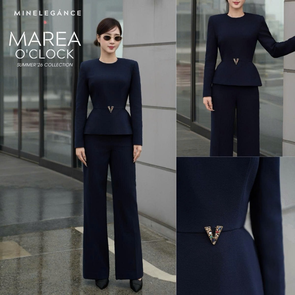 MINELEGÁNCE | SET ÁO & QUẦN ỐNG ĐỨNG CÔNG SỞ, SANG TRỌNG - MIN217