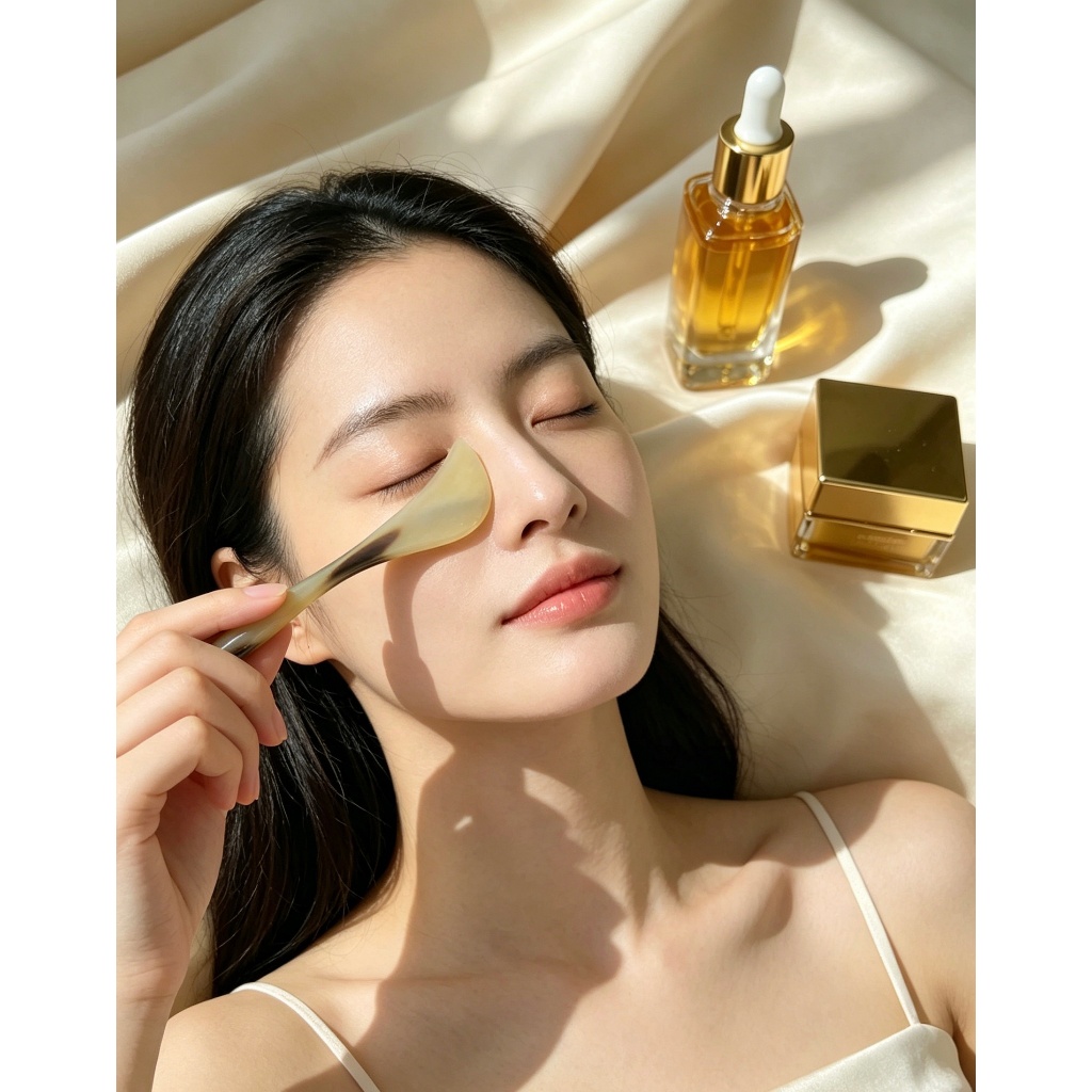 Dụng Cụ Cạo Gió Massage Mắt Sừng Bò Châu Phi Handmade – Giảm Quầng Thâm, Giảm Nếp Nhăn, Thư Giãn Vùng Mắt