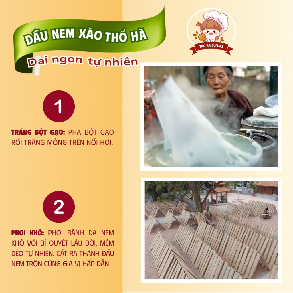 Đồ ăn vặt đầu nem xào Thổ Hà đặc sản truyền thống của làng quê Thổ Hà phù hợp với mọi lứa tuổi