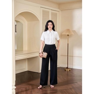 Quần Ống Rộng 𝐂𝐂𝐇𝐀𝐓 Dáng Suông Kiểu Passion Basic Chất Liệu Tuytsi Cao Cấp 16QDS2016ST