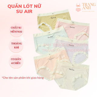 Quần Lót Nữ Su Lụa AIR Mát Lạnh In Chữ Ký Mềm Mịn Kháng Khuẩn Siêu Nhẹ Co Giãn Tốt