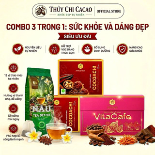 VITA Cafe Đông Trùng Hạ Thảo Trà Detox - Ngũ Cốc Cafe Cacao Không Đường - Dinh Dưỡng Hỗ Trợ Sống Khỏe
