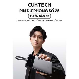 CUKTECH 25 SE Sạc Di Động | 2C+1A Max 100W | Dung Lượng 25.000mAh | Bảo Hành 18 Tháng LPB252N