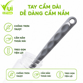 Cọ Vệ Sinh Cốc Silicon Dài 33cm Làm Sạch Hiệu Quả GD310 - Cọ Rửa Cốc Silicon Đa Năng Đầu Cọ Mềm