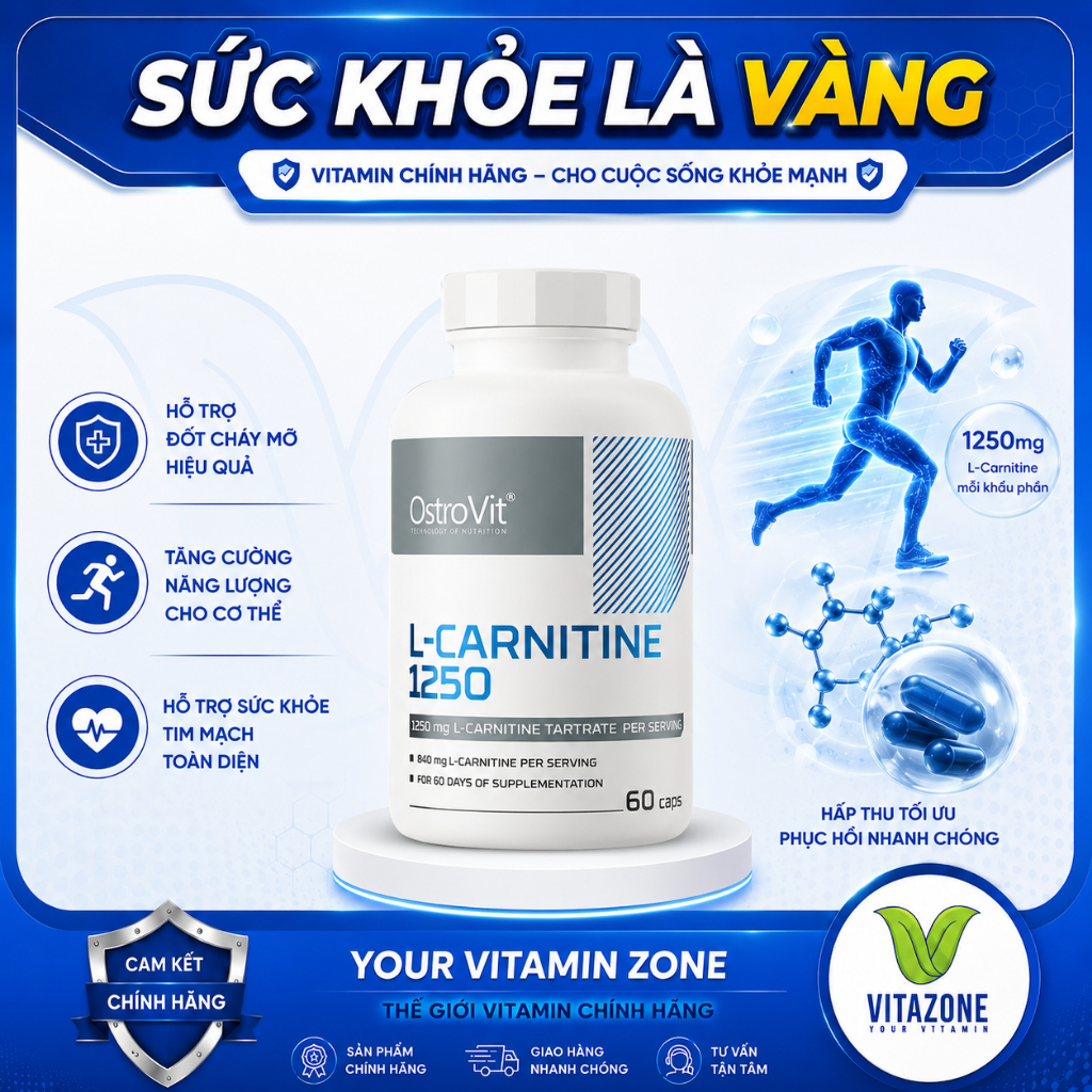 ostrovit l carnitine 1250 L-Carnitine mg - L-karnitin OstroVit L-Carnitine 1250 mg 60
