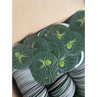 [Presage.vn] [Tròn 4cm] Combo 25 Stickers Tips Nhện Hỗ Trợ Thi Cử - Cán Màng Mờ Có Thể Ghi Lên Được
