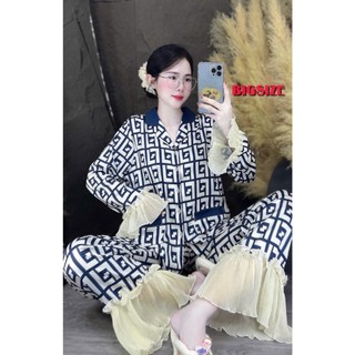 ĐỒ NGỦ BIGSIZE 60-80KG LỤA LATIN DÀI TAY ỐNG LOA
