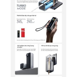 Củ Sạc GaN CUKTECH 10 FUSION 2 Trong 1 | Sạc GaN 67W & Pin dự phòng 90W Max | Dung Lượng 9.000mAh | Bảo Hành 18 Tháng
