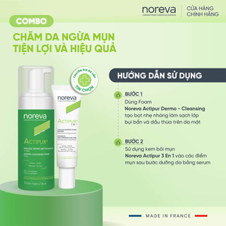 Combo Noreva Actipur Dermo - Cleansing Foam 150ml và Noreva Actipur 3 En 1 Intensive Anti-Imperfection Care 30ml