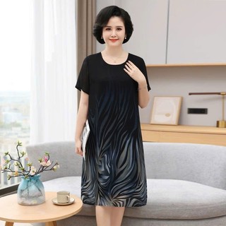 Đầm Dự Tiệc Thời Trang Họa Tiết Tối Giản Cho Mẹ VH21