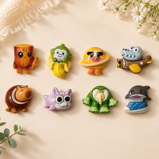 [ĐỘC QUYỀN]  Set Charm Brainrot Tung Tung Xahur Resin 8 Món Khu Rừng Kỳ Quái Ngộ Nghĩnh Trang Trí Dép Cao Cấp Dễ Thương