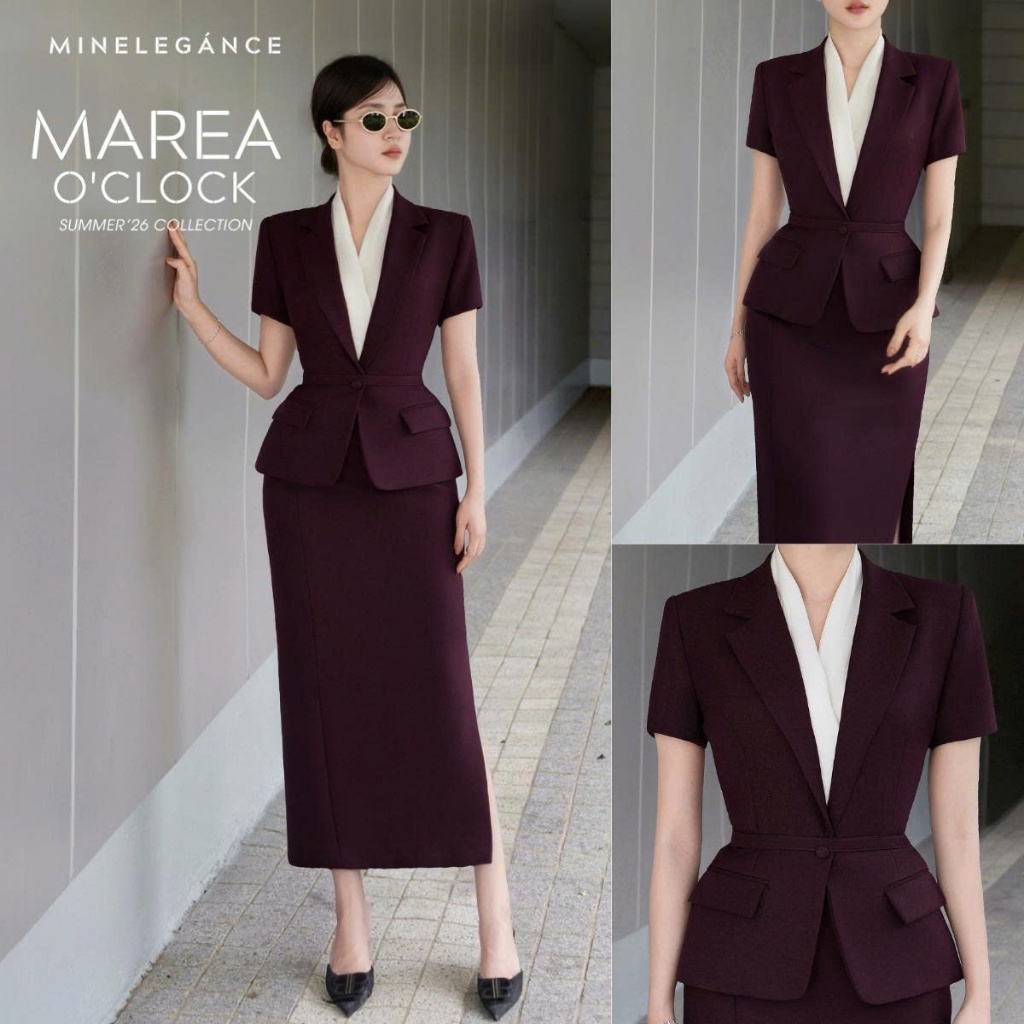 MINELEGÁNCE | SET VEST & CHÂN VÁY BÚT CHÌ THANH LỊCH, SANG TRỌNG - MIN03