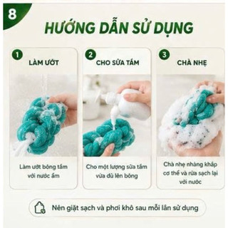 Bông Tắm Dài Thắt Bím Siêu Mềm – Dây Tắm Kỳ Lưng Tạo Bọt Đỉnh Cao, Tẩy Tế Bào Chết Toàn Thân, Bông tắm xuất khẩu xịn