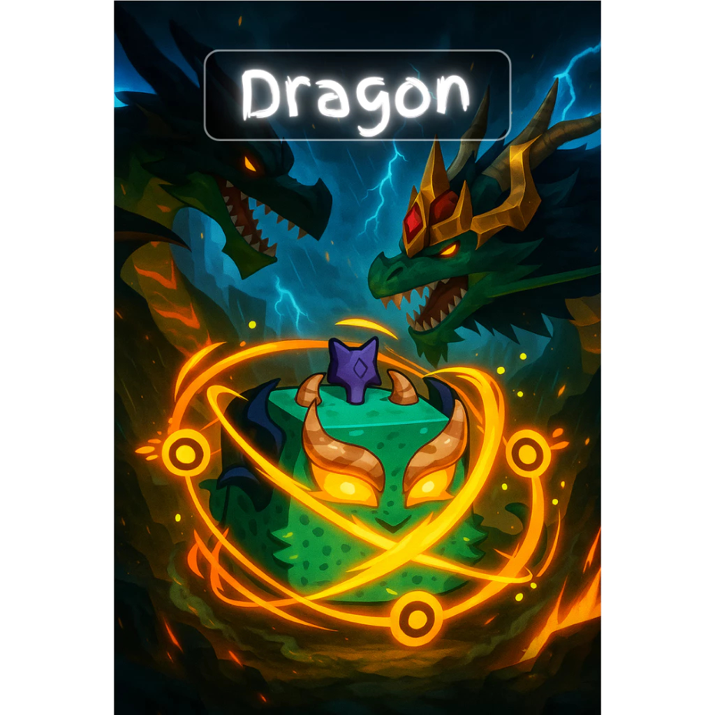 Mô Hình Dragon Fruit Blox Fruits In 3D | Trái Ác Quỷ Roblox Trang Trí, Quà Tặng Game Thủ