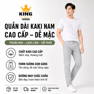 Quần Dài Lưng Thun Kaki KINGFASHION Form Slim Fit Sang Trọng Trẻ Trung năng động