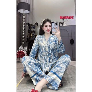 ĐỒ NGỦ BIGSIZE 60-80KG LỤA LATIN DÀI TAY ỐNG LOA