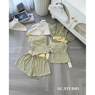 PHẠM THUỲ SHOP: SET BỘ ÁO DÂY ĐÔI MIX QUẦN ĐÙI CÓ MÚT NGỰC ẢNH THẬT
