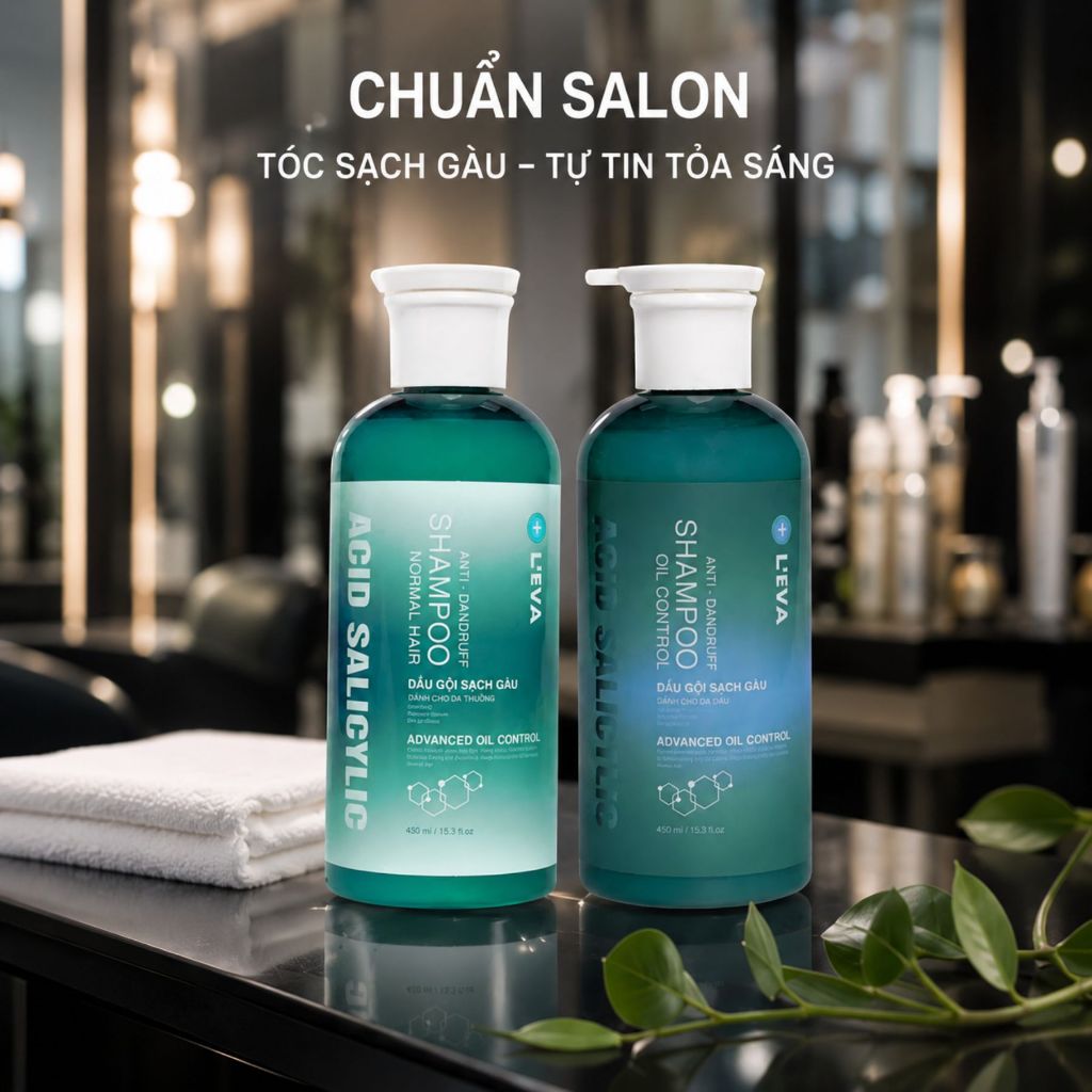 Dầu Gội L'EVA Anti Dandruff 450ml Cho Da Đầu Dầu Và Da Đầu Thường, Hỗ Trợ Giảm Gàu, Làm Sạch Dầu Thừa