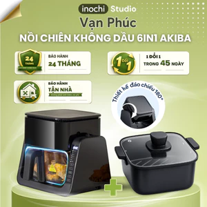 Nồi Chiên Không Dầu 6in1 Akiba Đa Năng Tiện Dụng – Công Nghệ Khí Nóng Turbo 3D (Dung Tích 4L)