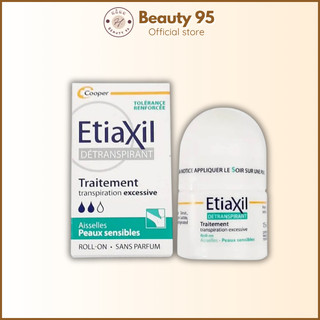 Lăn khử mùi Etiaxil Detranspirant hỗ trợ khử mùi, ngăn mồ hôi, không bết dính, không ố vàng áo 15ml