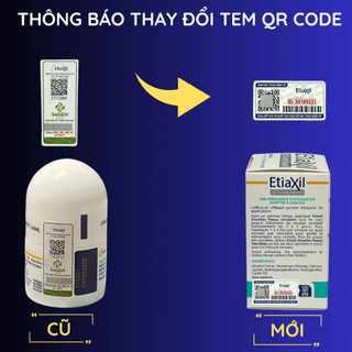 Lăn khử mùi Etiaxil Detranspirant hỗ trợ khử mùi, ngăn mồ hôi, không bết dính, không ố vàng áo 15ml
