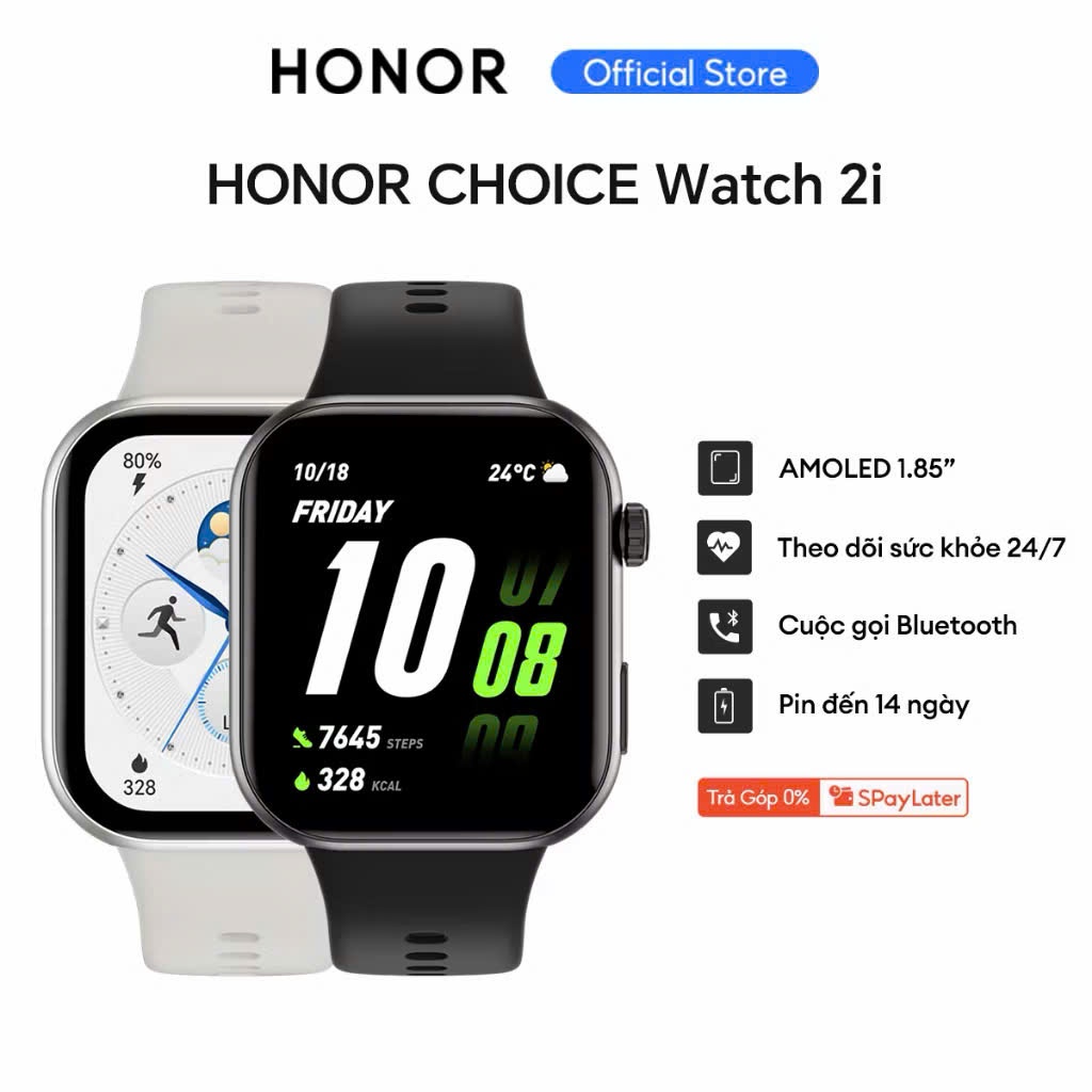 [HÀNG TĂNG KHÔNG BÁN] Đồng hồ thông minh Honor Choice Watch 2i| Màn hình  1.85 " AMOLED, Pin 14 ngày | BigBuy360 - bigbuy360.vn