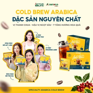 Cà Phê Cold Brew Aeroco 100% Arabica Đặc Sản - Cà phê ủ lạnh túi lọc Nhật Bản cao cấp