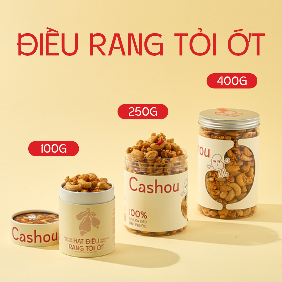 Combo 3 Hộp Hạt Điều Nguyên Hạt Cashou – Hạt Điều Bình Phước Giòn Bùi, Giàu Dinh Dưỡng