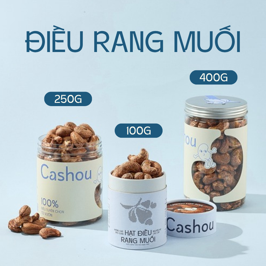 Combo 3 Hộp Hạt Điều Nguyên Hạt Cashou – Hạt Điều Bình Phước Giòn Bùi, Giàu Dinh Dưỡng