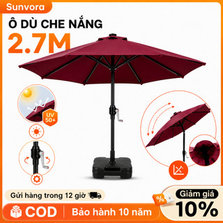 Ô dù sân vườn 3M ô dù che nắng lớn cho sân vườn Ô dù cho nhà cung cấp/sân rộng/quán cà phê có thể nghiêng