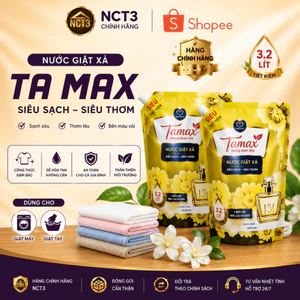 Nước Giặt Xả TA MAX Hương Nước Hoa 3.2L Đậm Đặc Lưu Hương Dài Lâu Dùng Cho Giặt Tay Và Giặt Máy