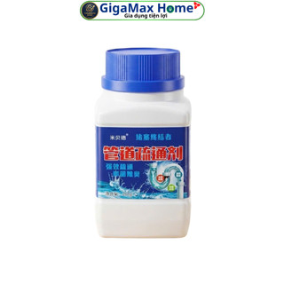 Combo 2 Lọ Bột Thông Cống Siêu Tốc Mibeide 260g (Nội Địa Trung) Phân Hủy Dầu Mỡ, Tóc Rác Khử Mùi Hôi Cống -GigaMax Home