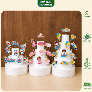 Xốp Tròn Ghép Tầng Làm Tháp Bánh Kẹo Sinh Nhật - Đế Xốp Trang Trí Tháp Snack, Tháp Quà Tặng Handmade Nhiều Size