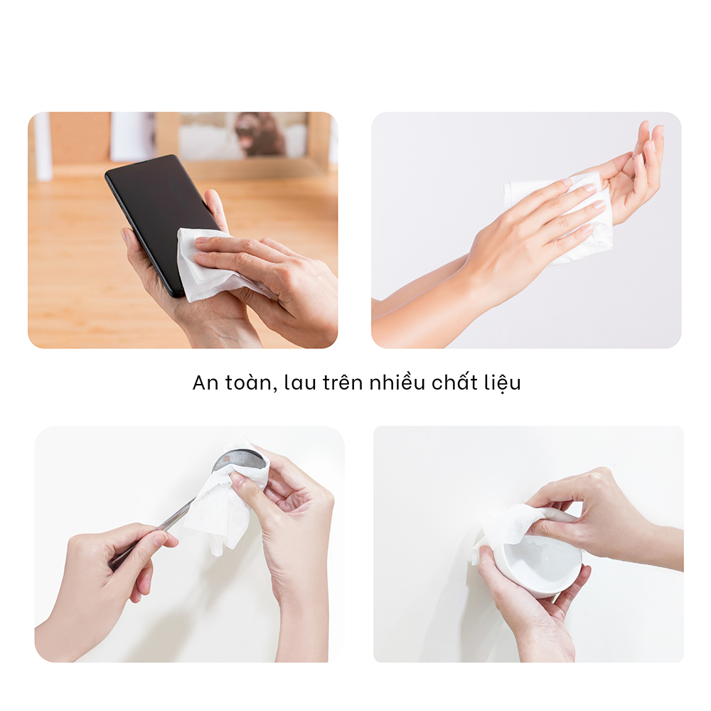 [Hàng Chính Hãng] Lốc 3 Gói Khăn Ướt Cồn Mini LET-GREEN 12 Miếng - Kháng Khuẩn 99% Nhỏ Gọn, Tiện Lợi