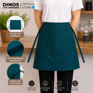 Tạp Dề Ngắn Dinos Vải Kaki Dày, Nhiều Màu Đẹp Cho Nhân Viên Nhà Hàng, Quán Ăn