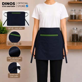 Tạp Dề Ngắn Dinos Vải Kaki Dày, Nhiều Màu Đẹp Cho Nhân Viên Nhà Hàng, Quán Ăn