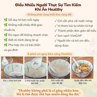 Bột Củ Sen Mix Hạt BeaHea Healthy Food | Bữa Sáng Healthy Dễ Duy Trì Mỗi Ngày | Sen Sạch VietGAP