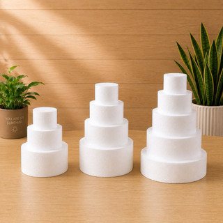 Xốp Tròn Làm Tháp Bánh Kẹo Sinh Nhật Nhiều Tầng - Đế Xốp Ghép Tầng Trang Trí Quà Tặng, Tháp Kẹo Handmade