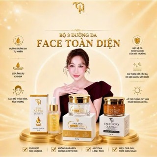 Combo Face NGÀY - FACE ĐÊM VÀ SERUM Collagen X3 Mỹ Phẩm Đông Anh Chống Lão Hóa, Trắng Da, Mờ Thâm Nám