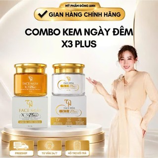 Combo Face NGÀY - FACE ĐÊM VÀ SERUM Collagen X3 Mỹ Phẩm Đông Anh Chống Lão Hóa, Trắng Da, Mờ Thâm Nám