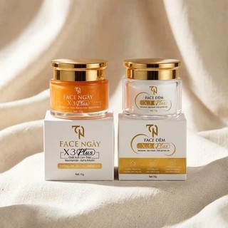 Combo Face NGÀY - FACE ĐÊM VÀ SERUM Collagen X3 Mỹ Phẩm Đông Anh Chống Lão Hóa, Trắng Da, Mờ Thâm Nám