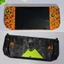 Skin 3M dán MSI Claw A8 phối 2 màu cam/đen vân Nordic in vân nổi | Miếng film dán cho máy chơi game cầm tay PC Handheld