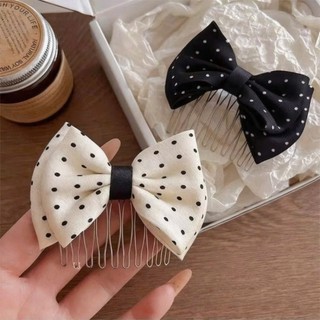 Xược tóc nơ lược cài tóc tạo kiểu đính nơ nhiều màu pastel ngọt ngào cho bạn gái