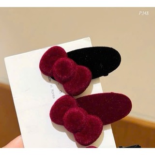 (Mẫu mới) Kẹp tóc thời trang nữ bông hoa hồng đỏ vải nhung mới lạ