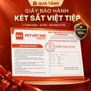 Giấy Bảo Hành Két Sắt Việt Tiệp Khóa Vân Tay Điện Tử Chống Cháy Két Sắt Gia Đình Cao Cấp